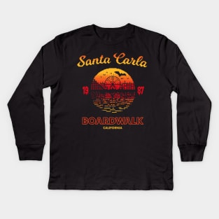 Santa Carla Boardwalk Kids Long Sleeve T-Shirt